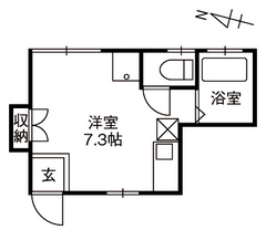 1-B 間取り図