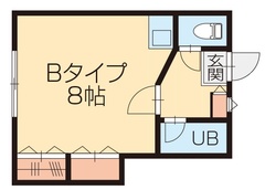 1-B 間取り図